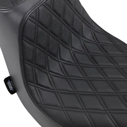 DRAG SPECIALTIES SEATS Predator III Seat - Double Diamond - Black Stitching - FLFB/S '18-'25 0802-1188