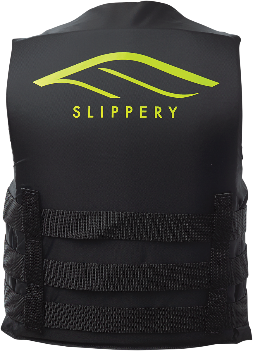 SLIPPERY Hydro Nylon Vest - Black/Neon Yellow - 4XL 112214-30011020