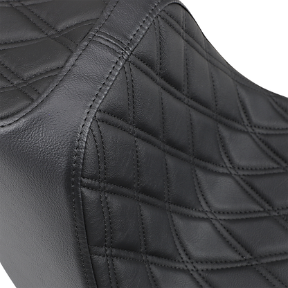 DRAG SPECIALTIES SEATS Predator III Seat - Double Diamond - Black Stitching - FXBR/S '18-'20 0802-1267
