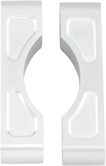 KLOCK WERKS Hugger Front Fender Mounting Blocks - For 16"/17"/18"/19" Wheels - Satin KWFS-01-0103