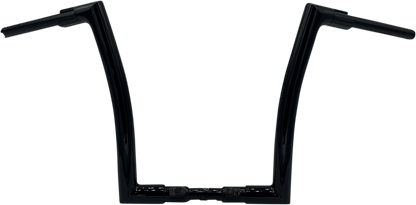 FAT BAGGERS INC. 1-1/2" EZ Install Flat Top Handlebar - 14" - Black 608014-B