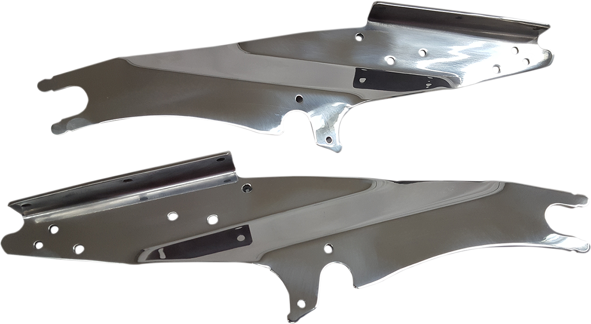 RIVCO PRODUCTS Trunk Relocation Brackets - Chrome - Indian Roadmaster IC010