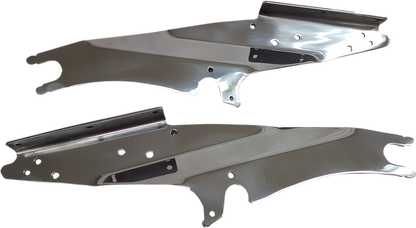 RIVCO PRODUCTS Trunk Relocation Brackets - Chrome - Indian Roadmaster IC010
