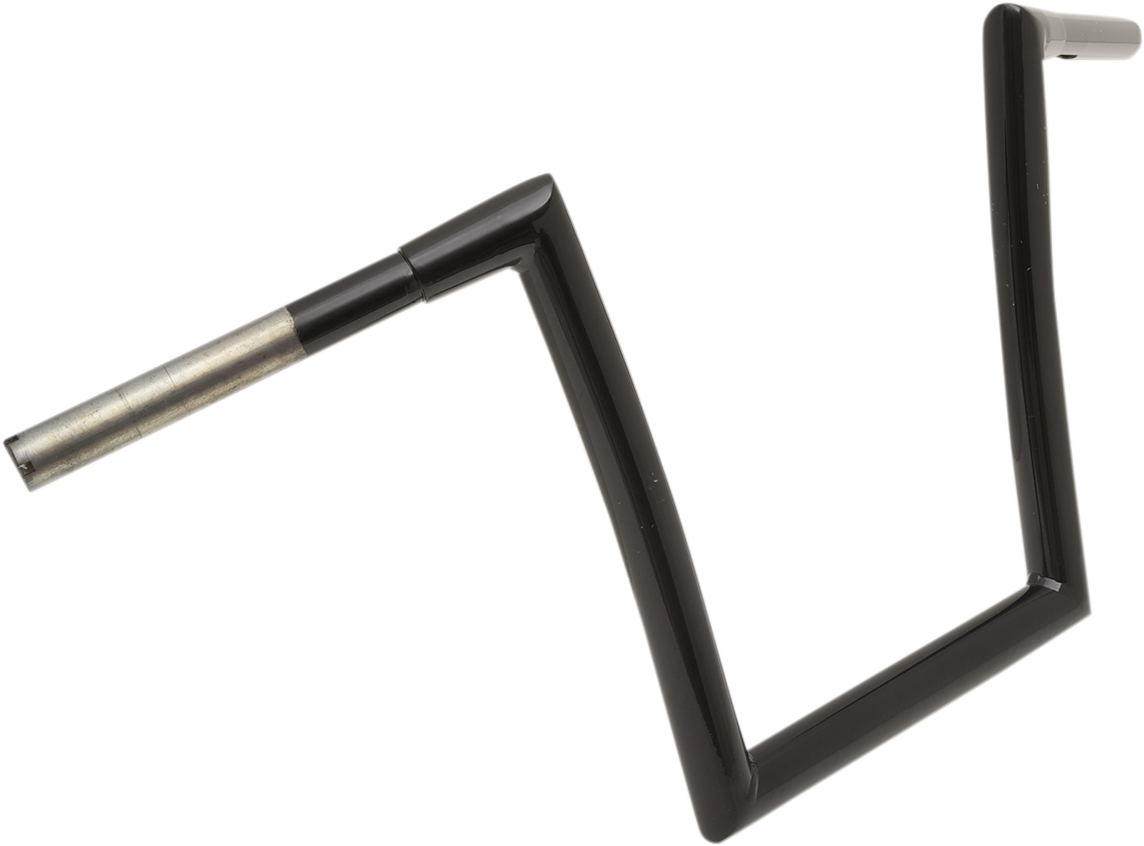 TODD'S CYCLE 1-1/4" Strip Handlebar - Strip - Fat Bobber - 12" Rise - Black 0601-2726
