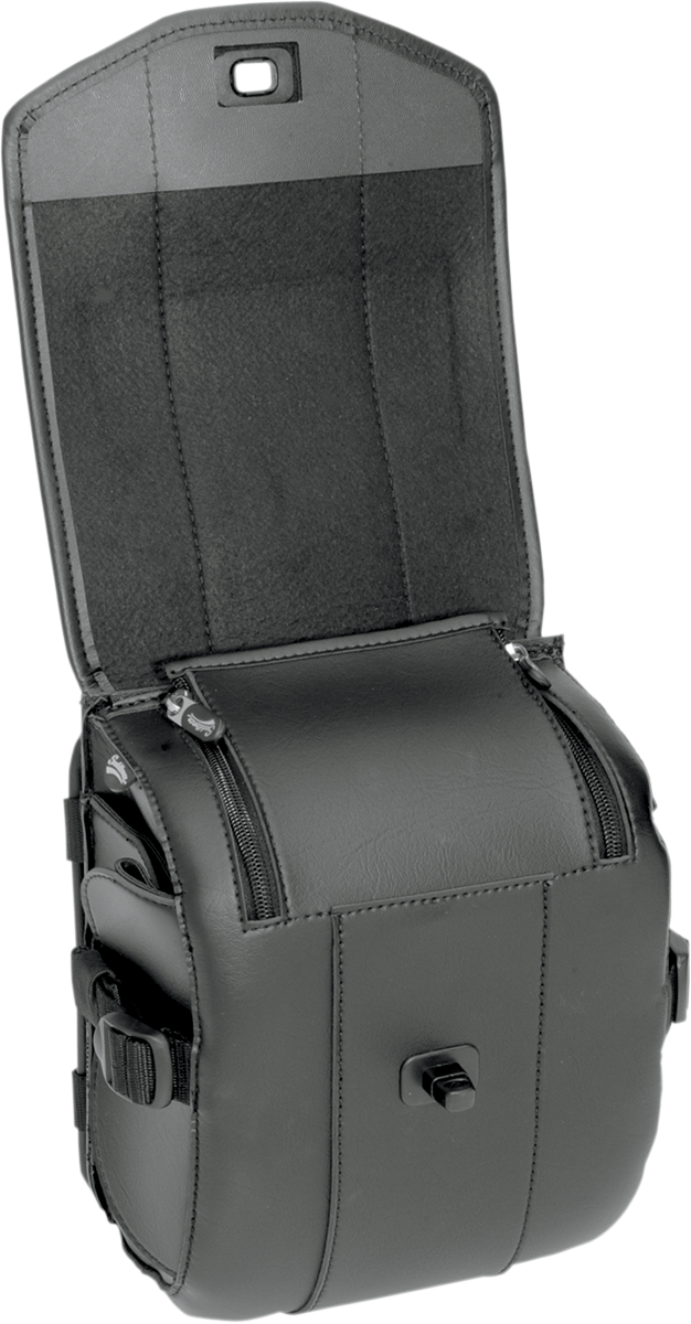 SADDLEMEN Sissy Bar Bag - Deluxe - Black 3503-0064
