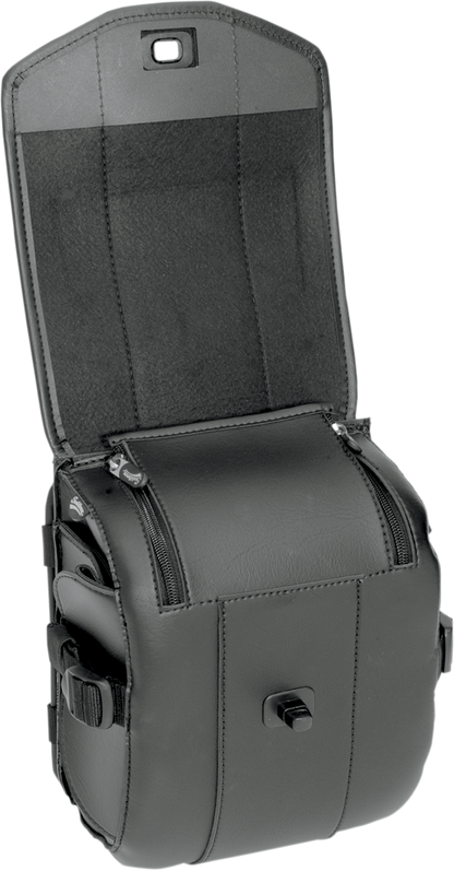 SADDLEMEN Sissy Bar Bag - Deluxe - Black 3503-0064