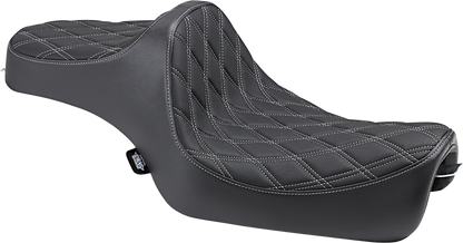 DRAG SPECIALTIES SEATS Predator III Seat - Double Diamond - Silver Stitching - XL '04-'22 0804-0735
