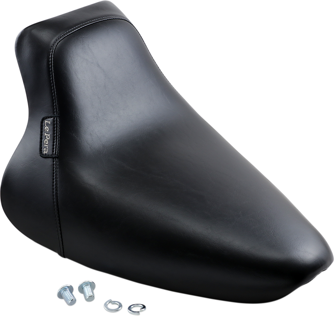 LE PERA Bare Bones Solo Seat - Smooth - Black - Softail '00-'07 LGX-007
