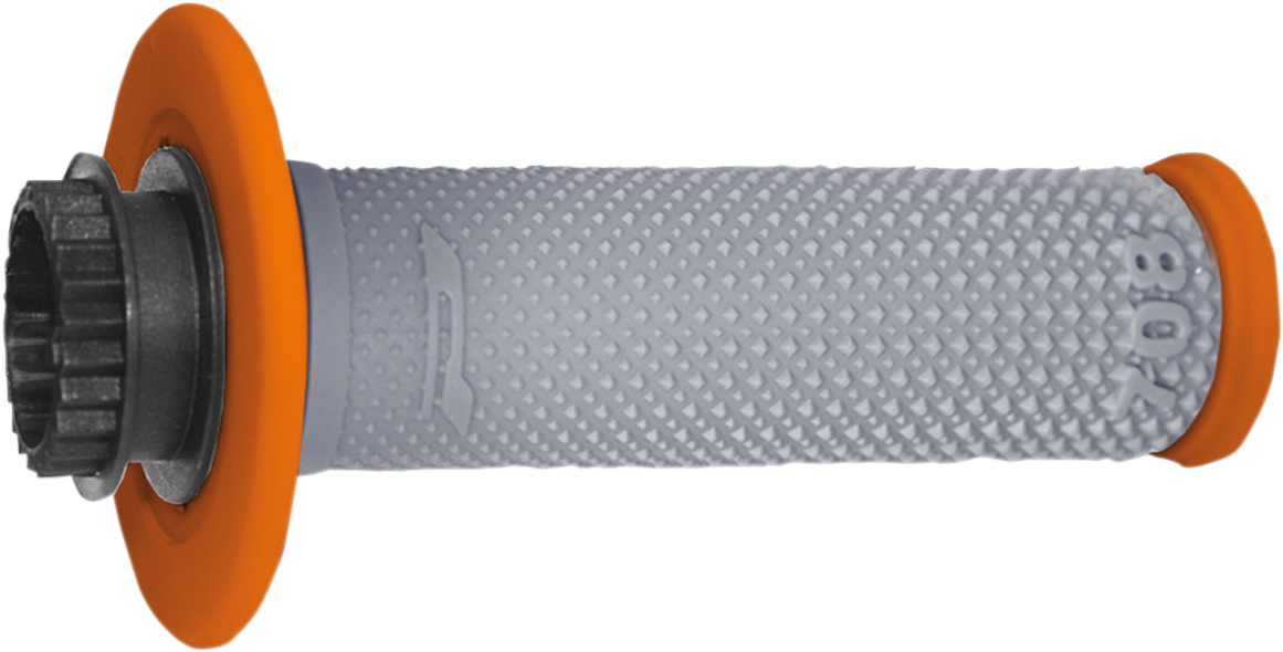 PRO GRIP 708 Lock-On Grips - Orange/Gray PA070800ARGR