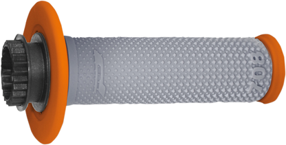 PRO GRIP 708 Lock-On Grips - Orange/Gray PA070800ARGR