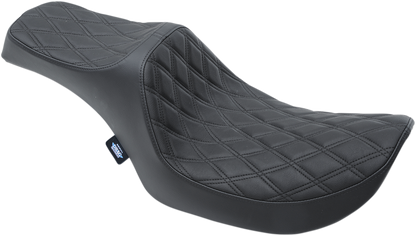 DRAG SPECIALTIES SEATS Predator III Seat - Double Diamond - Black Stitching - FXR '82-'00 0805-0135