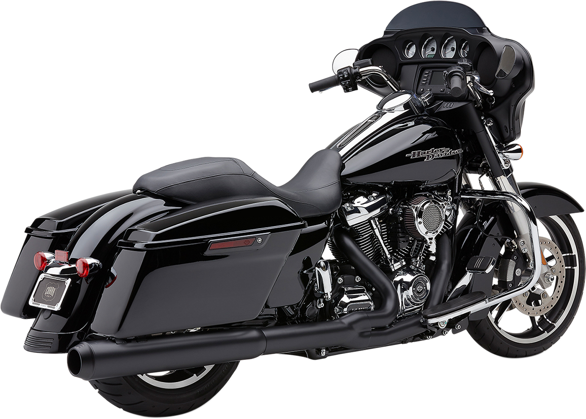 COBRA Powr-Flo 2:1 Exhaust - Black - '17-'20 FL 6451RB