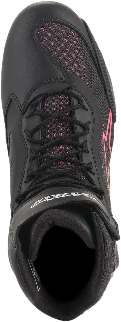 ALPINESTARS Stella Faster-3 Rideknit Shoes - Black/Yellow/Pink - US 6 / EU 37.5 251052014396