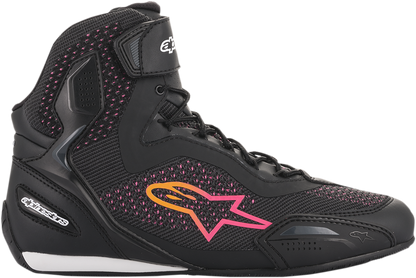 ALPINESTARS Stella Faster-3 Rideknit Shoes - Black/Yellow/Pink - US 6 / EU 37.5 251052014396