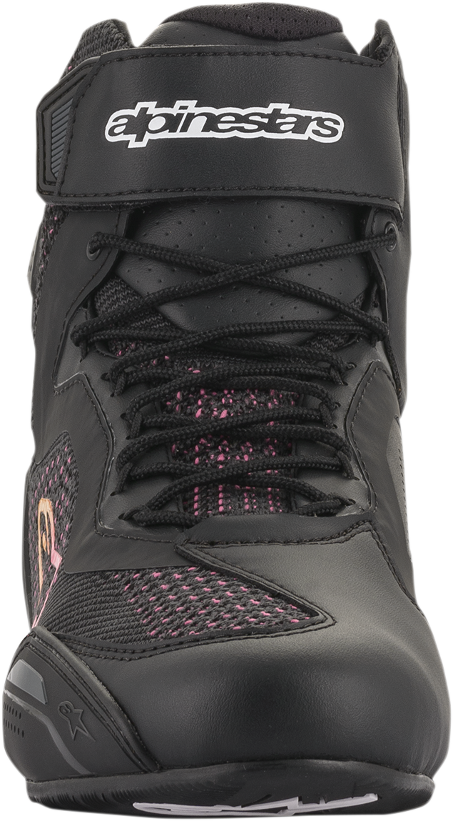 ALPINESTARS Stella Faster-3 Rideknit Shoes - Black/Yellow/Pink - US 6 / EU 37.5 251052014396