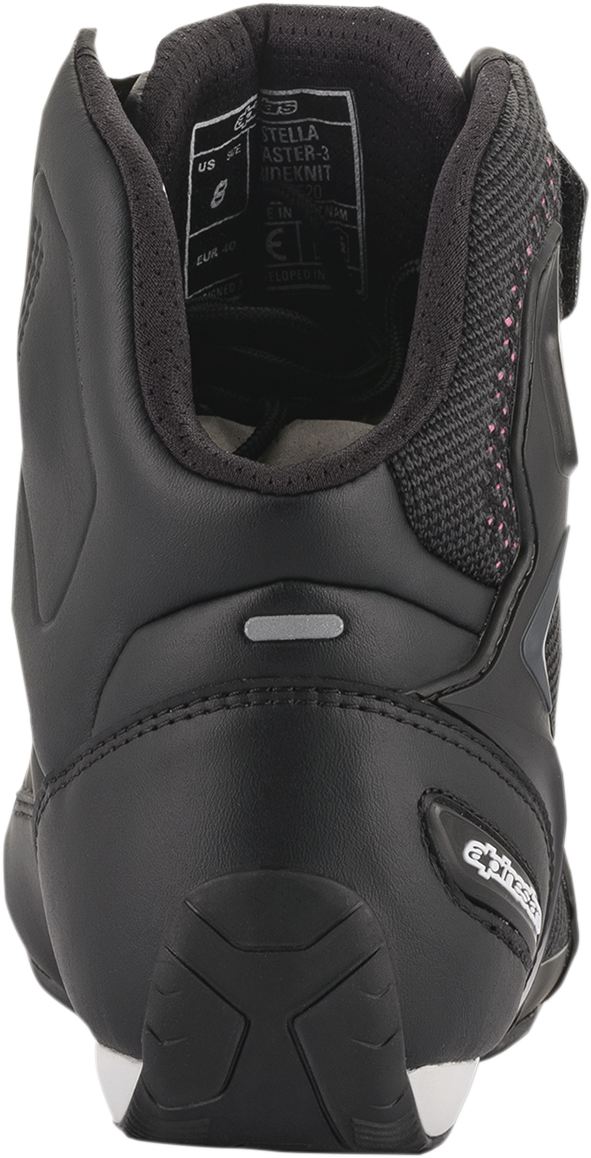 ALPINESTARS Stella Faster-3 Rideknit Shoes - Black/Yellow/Pink - US 7 / EU 38.5 251052014397