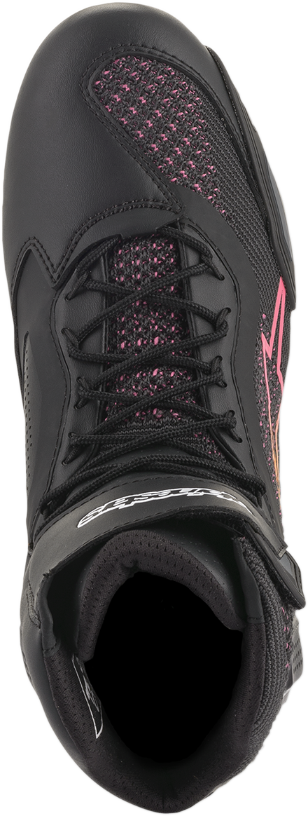 ALPINESTARS Stella Faster-3 Rideknit Shoes - Black/Yellow/Pink - US 7 / EU 38.5 251052014397
