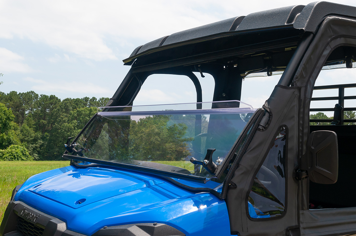SEIZMIK Folding Windshield - Polycarbonate - Mule 50-26094KIT