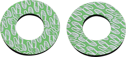 RENTHAL Grip Donutz - White/Green G203