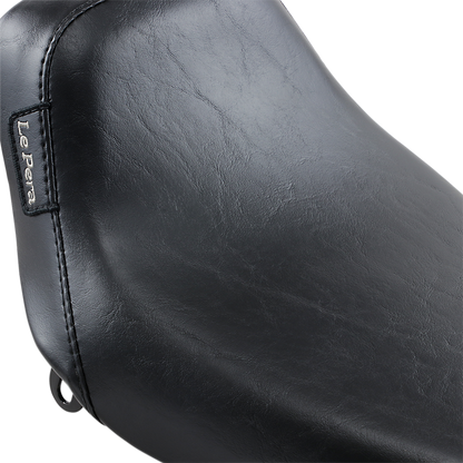LE PERA Bare Bones Solo Seat - Smooth - Black - FX/FL '64-'84 LN-002