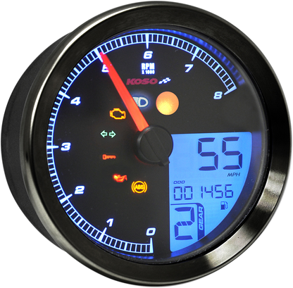 KOSO NORTH AMERICA TNT-B Multifunction Meter - Black BA051310
