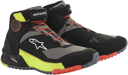 ALPINESTARS CR-X Drystar® Shoes - Black/Red/Yellow Fluorescent - US 14 / EU 48 2611820153814