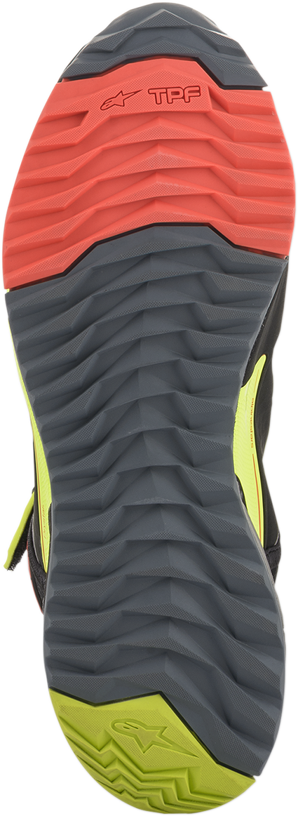 ALPINESTARS CR-X Drystar® Shoes - Black/Red/Yellow Fluorescent - US 10 / EU 43 2611820153810