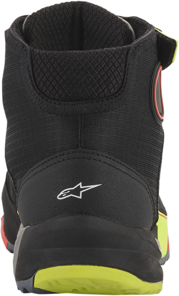 ALPINESTARS CR-X Drystar® Shoes - Black/Red/Yellow Fluorescent - US 10 / EU 43 2611820153810
