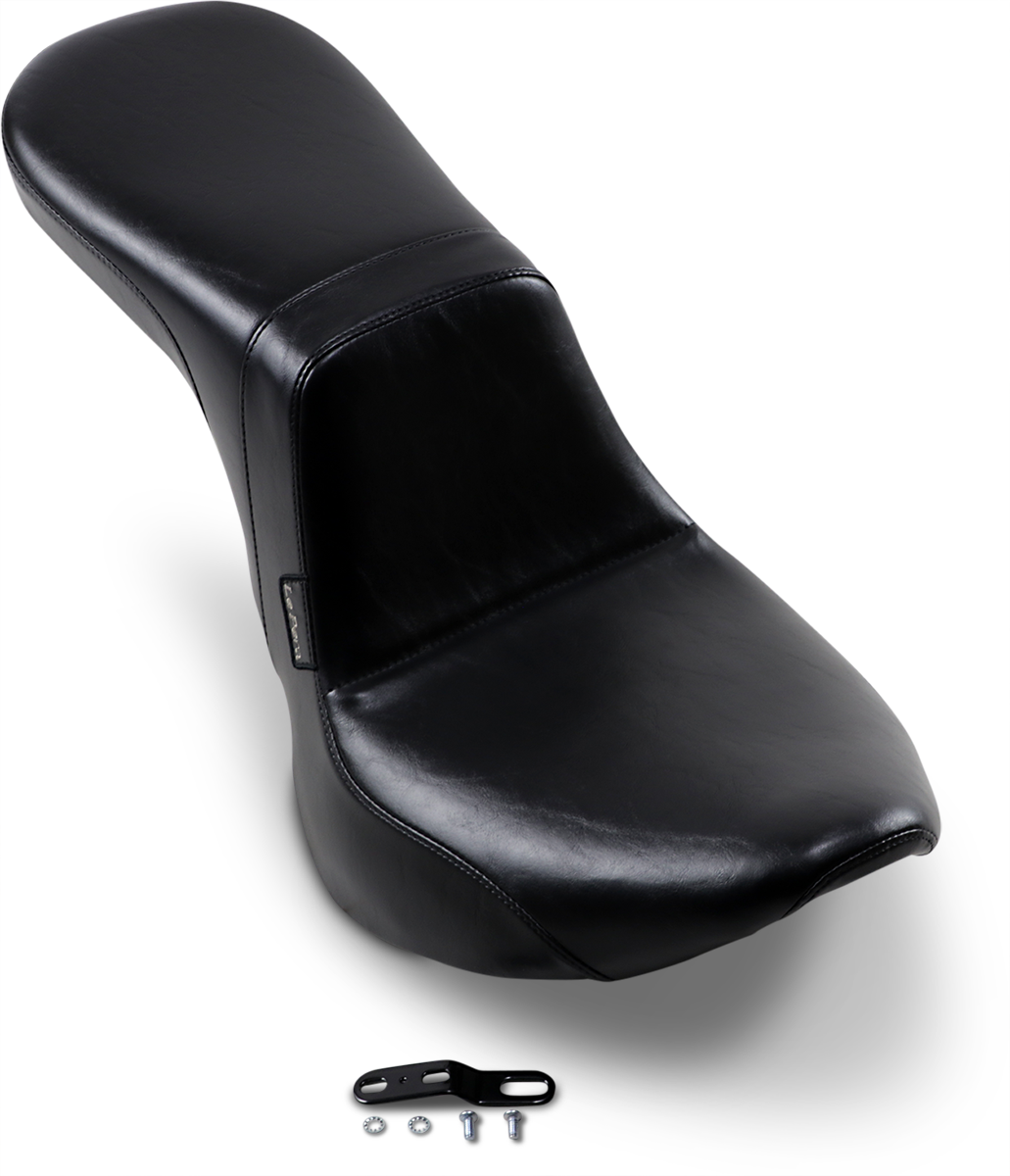 LE PERA Daytona 2-Up Seat - Without Backrest - Smooth - Black - FX/FL '18-'23 LY-543S