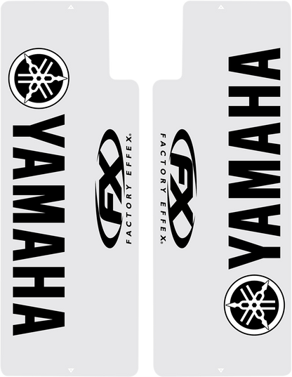 FACTORY EFFEX Fork Shield Decal - Upper - Yamaha - Black 06-38206