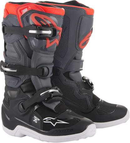 ALPINESTARS Youth Tech 7S Boots - Black/Gray - US 5 / EU 38 201501711335