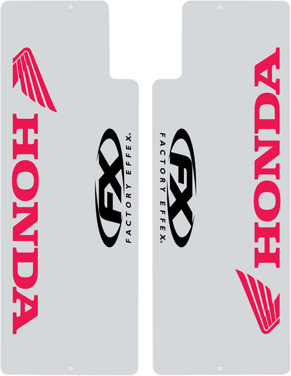 FACTORY EFFEX Fork Shield Decal - Upper - Honda - Red 06-38302