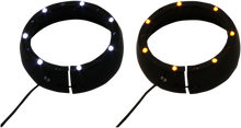 CUSTOM DYNAMICS Lighted Passing Lamp Trim Ring '96-'05 FLHT - Black CDTB-45TR-3B