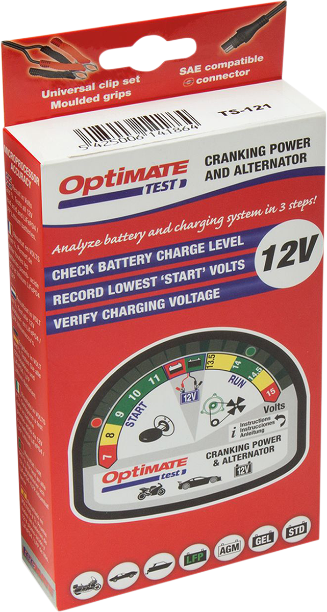 TECMATE Battery Charging System/Alternator Tester TS-121