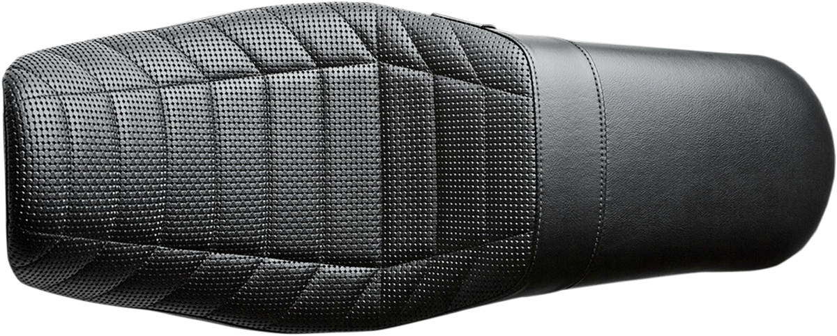 LE PERA Daytona Sport Seat - Flat Track Stitch - Black - Dyna '06-'17 LK-512TRKPT