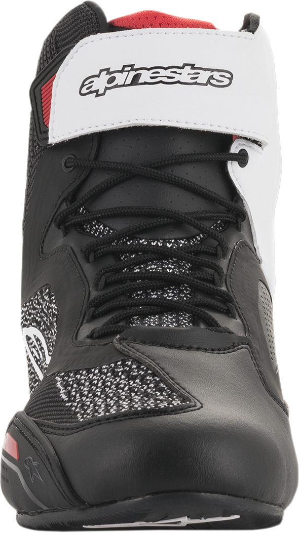 ALPINESTARS Faster-3 Rideknit® Shoes - Black/White/Red - US 9 / EU 42 2510319123-9
