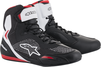 ALPINESTARS Faster-3 Rideknit® Shoes - Black/White/Red - US 9.5 / EU 42.5 2510319123-9.5