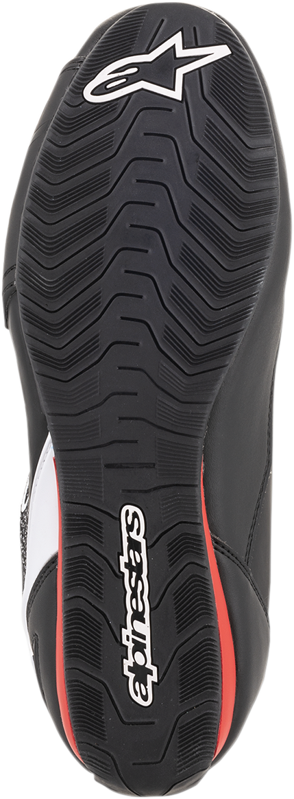 ALPINESTARS Faster-3 Rideknit® Shoes - Black/White/Red - US 10 / EU 43 2510319123-10