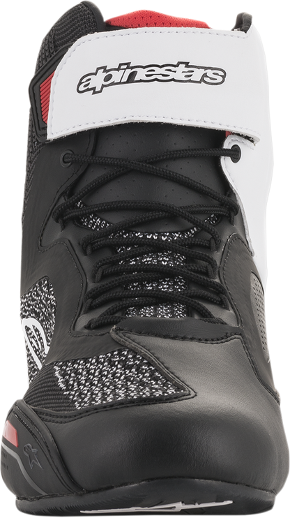 ALPINESTARS Faster-3 Rideknit® Shoes - Black/White/Red - US 10 / EU 43 2510319123-10