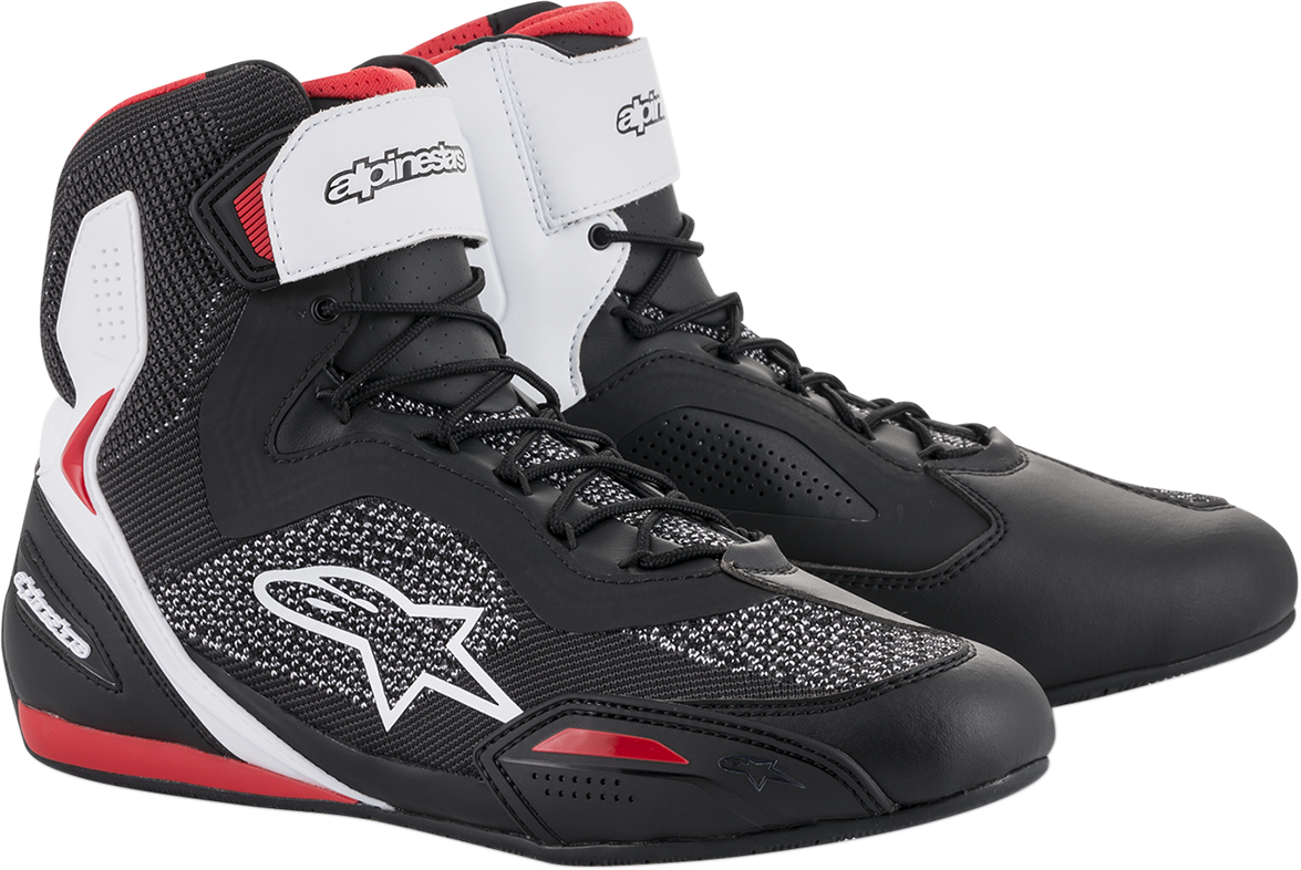 ALPINESTARS Faster-3 Rideknit® Shoes - Black/White/Red - US 11 / EU 44 2510319123-11