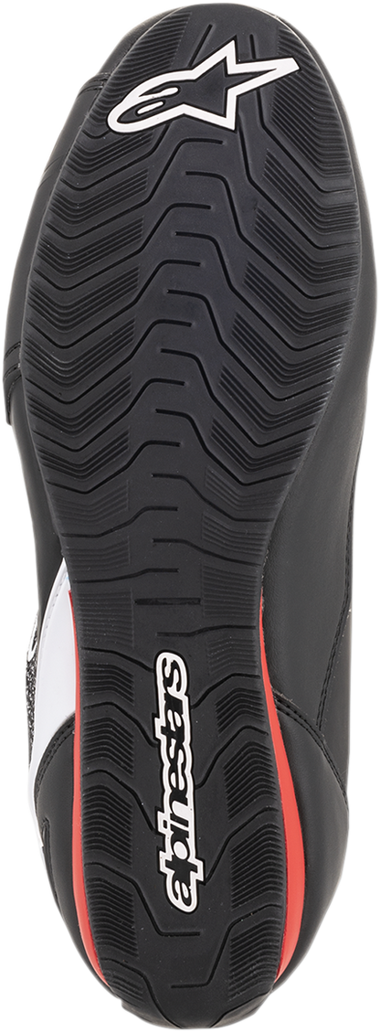 ALPINESTARS Faster-3 Rideknit® Shoes - Black/White/Red - US 11.5 / EU 45 2510319123-11.5