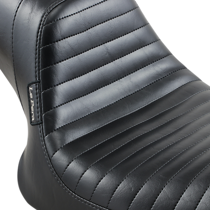 LE PERA Daytona Sport Seat - Pleated - Black - FXR '82-'00 L-541PT