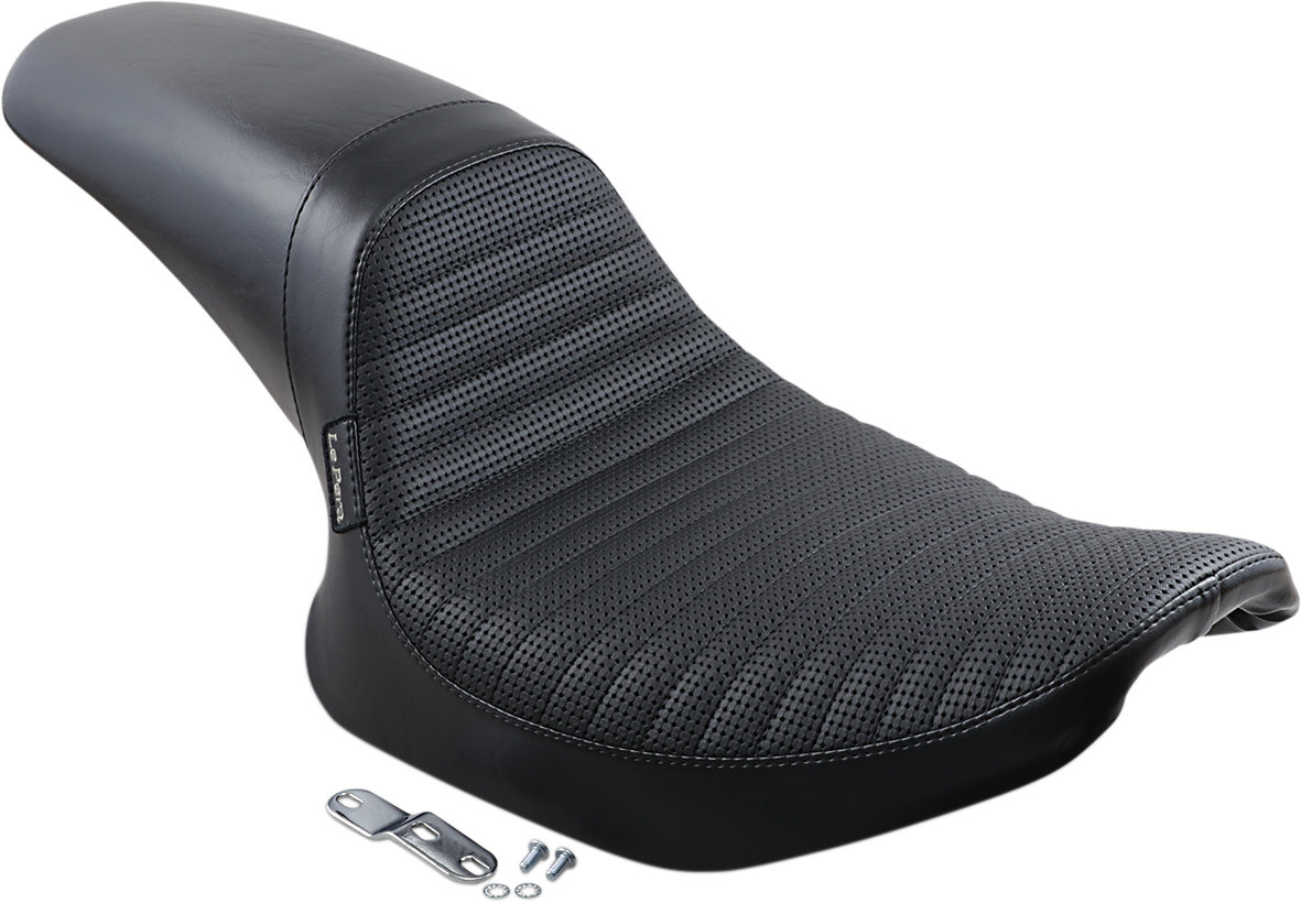LE PERA Daytona Sport Seat - Basketweave/Pleated - Black - FXR '82-'00 L-541BWPT