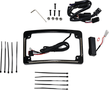 CUSTOM DYNAMICS Radius License Plate Frame - Black TF05-SS6-B