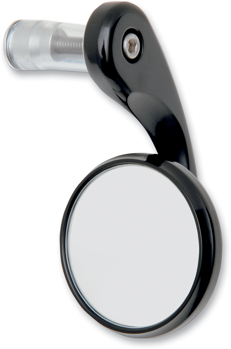 TODD'S CYCLE Mirror - Shooter - Side View - Round - Black - Right BSMR-2