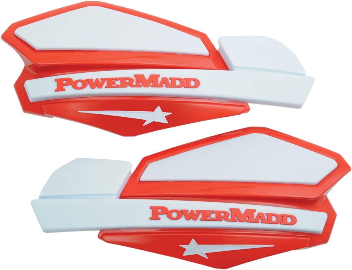 POWERMADD Star Series Handguards - Red/White 34222