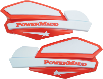 POWERMADD Star Series Handguards - Red/White 34222