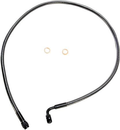 MAGNUM SHIELDING Brake Line - 10 mm-90° - 32" - Black Pearl AS47232