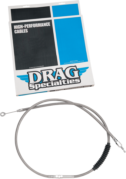 DRAG SPECIALTIES High-Efficiency Braided Stainless Steel Clutch Cable - 53-5/16" 5320700HE