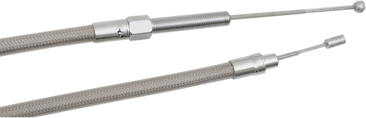 DRAG SPECIALTIES High-Efficiency Braided Stainless Steel Clutch Cable - 53-5/16" 5320700HE